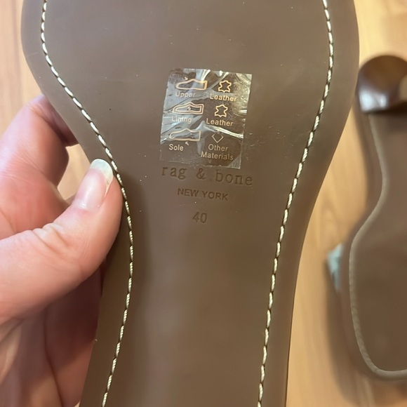 Brand new Rag & Bone Melrose Mid kitten heel sandals. Size 10. Mint nubuck. - Picture 11 of 13